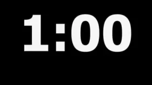 1 Dakika Sayaç Ve Geri Sayım Tik Tak Sesi 1 Minute Countdown Timer Plank Hareketi Albüm Kapağı