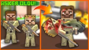 Arda And Wind Become Soldiers The Wind Was Hit In The War Minecraft Albüm Kapağı