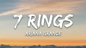 Ariana Grande 7 Rings Lyrics Albüm Kapağı