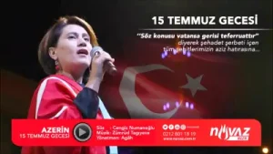 Azerin 15 Temmuz Gecesi Albüm Kapağı