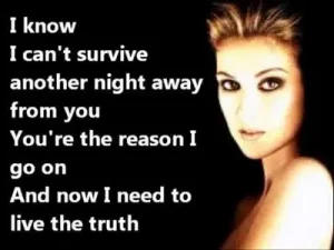 Celine Dion I Surrender Lyrics Albüm Kapağı