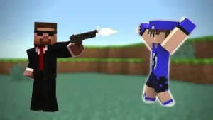 Çılgın Silahla Vuruldu Minecraft Albüm Kapağı