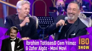 İbrahim Tatlıses Cem Yılmaz Ve Zafer Algöz Mavi Mavi Albüm Kapağı