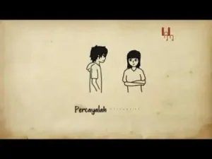 Judika Jikalau Kau Cinta Lyrics Animation Albüm Kapağı