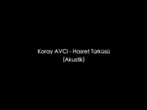 Koray Avcı Hasret Türküsü Akustik Albüm Kapağı