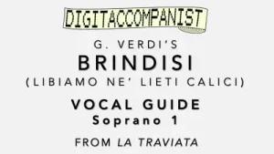 Libiamo Ne Lieti Calici Brindisi Vocal Guide Soprano 1 Digital Accompaniment Albüm Kapağı