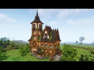 Minecraft How To Build A Large Medieval House Minecraft Tutorial Albüm Kapağı