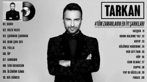 Tarkan En İyi Şarkılar 2024 Karışık Şarkılar En Sevilen 20 Şarkısı Albüm Kapağı