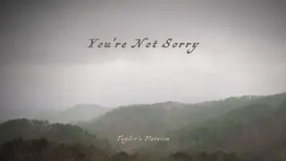 Taylor Swift You’re Not Sorry