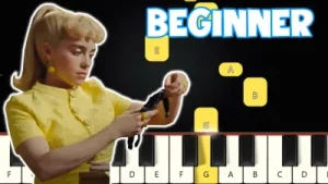 What Was I Made for Billie Eilish Beginner Piano Tutorial Easy Piano Albüm Kapağı